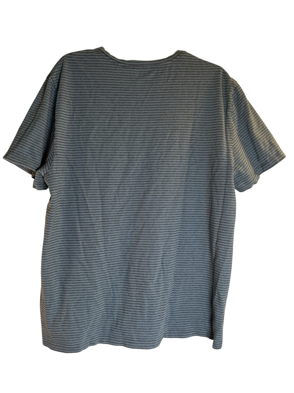 Vince Blue/Grey Striped Cotton Tshirt Size XL - Picture 2 of 6